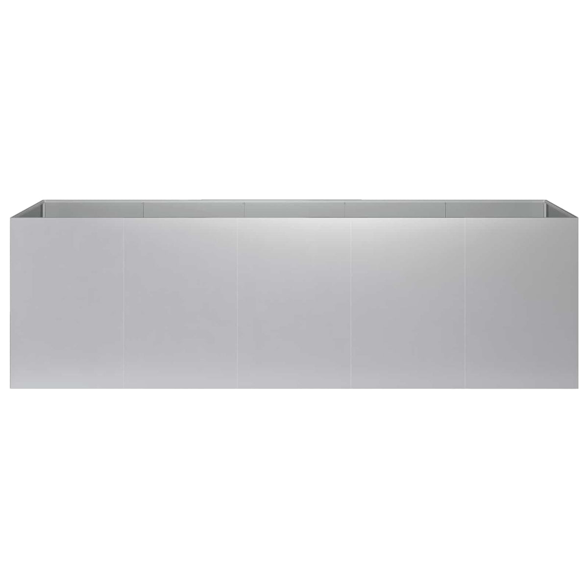 Vrtna saksija Srebrna 200 x 40 x 60 cm Pocinčani čelik