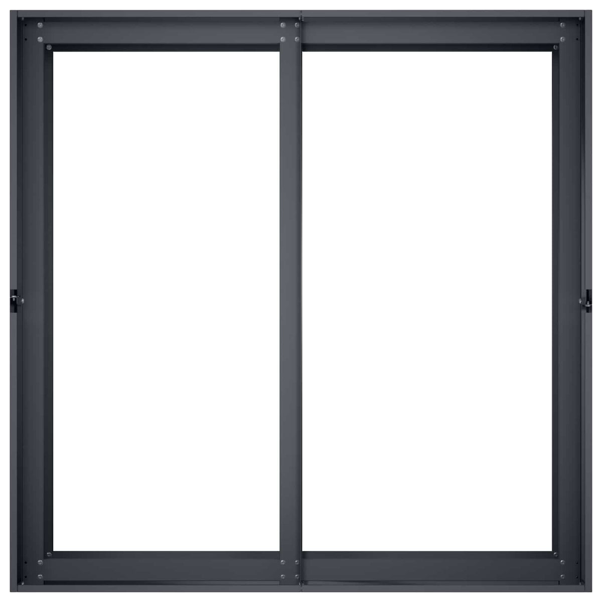 Vrtna saksija Antracit 80 x 80 x 60 cm Čelična vrata