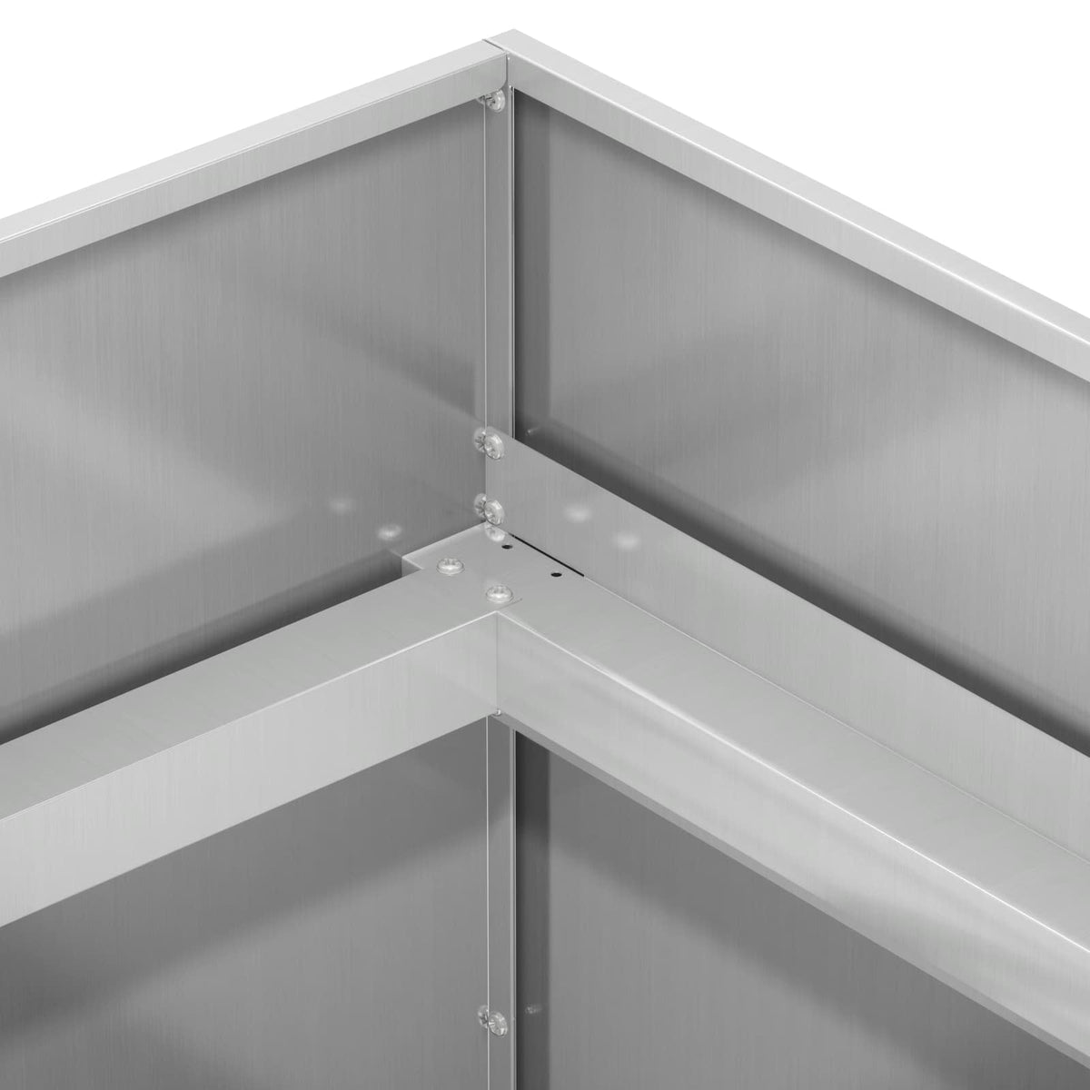 Vrtna saksija Srebrna 80 x 80 x 60 cm Pocinčani čelik