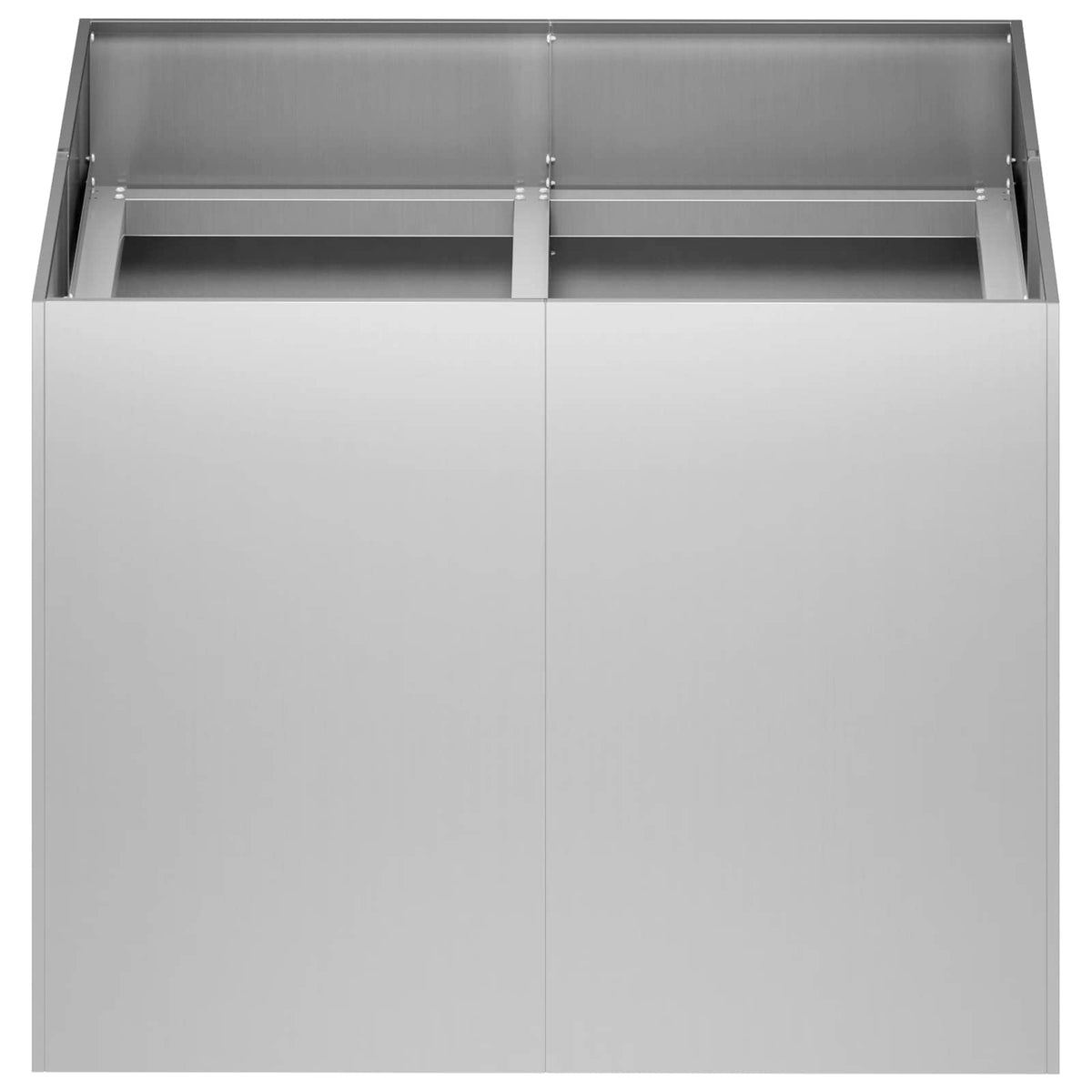 Vrtna saksija Srebrna 80 x 80 x 60 cm Pocinčani čelik