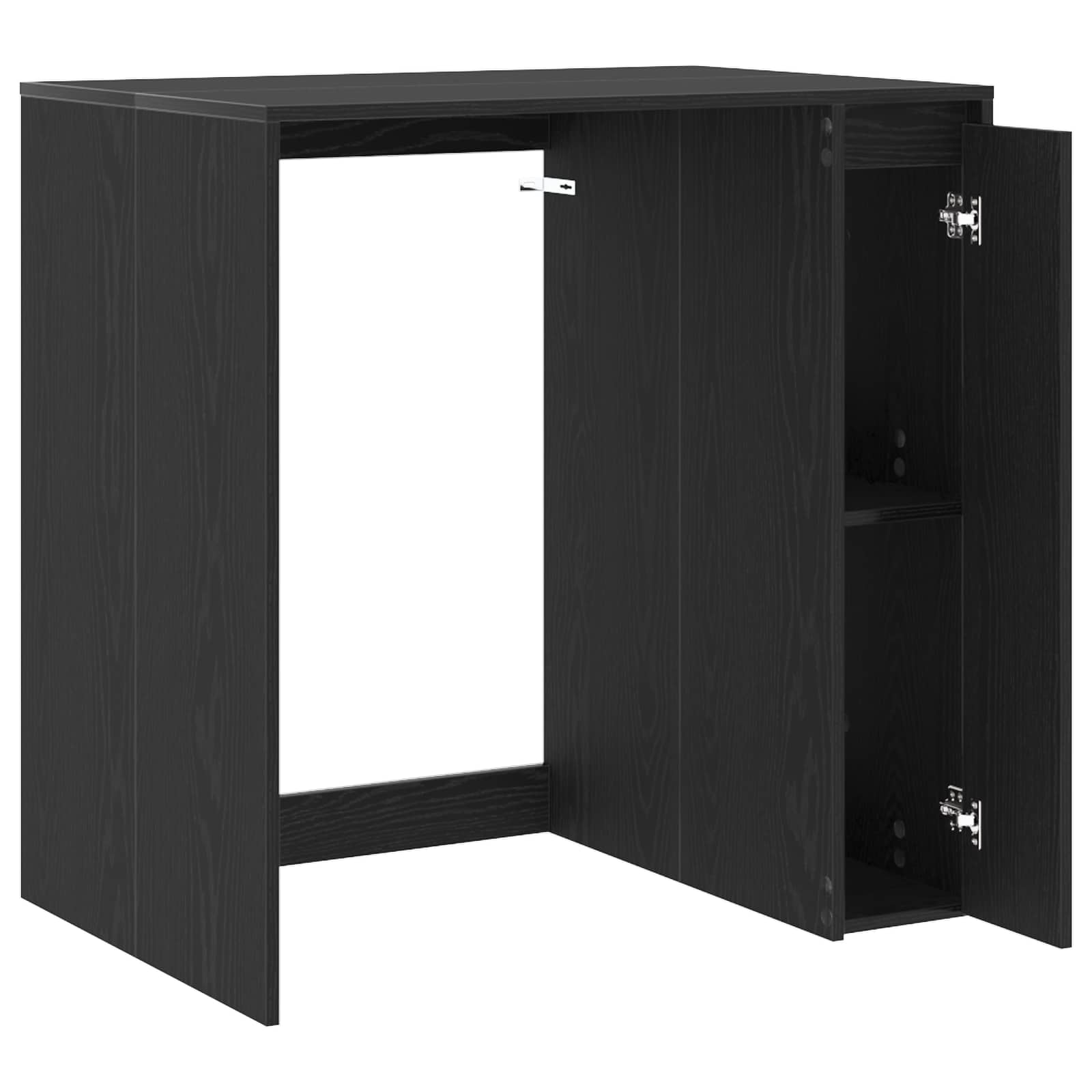 Ormar za perilicu rublja s pohranom Crni hrast 87 x 60 x 89 cm