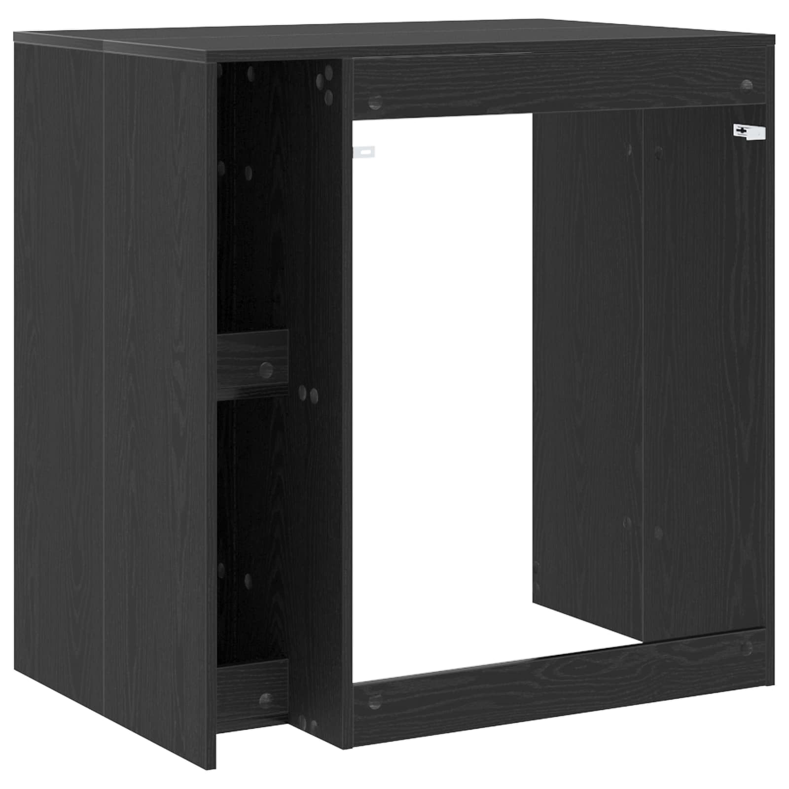 Ormar za perilicu rublja s pohranom Crni hrast 87 x 60 x 89 cm