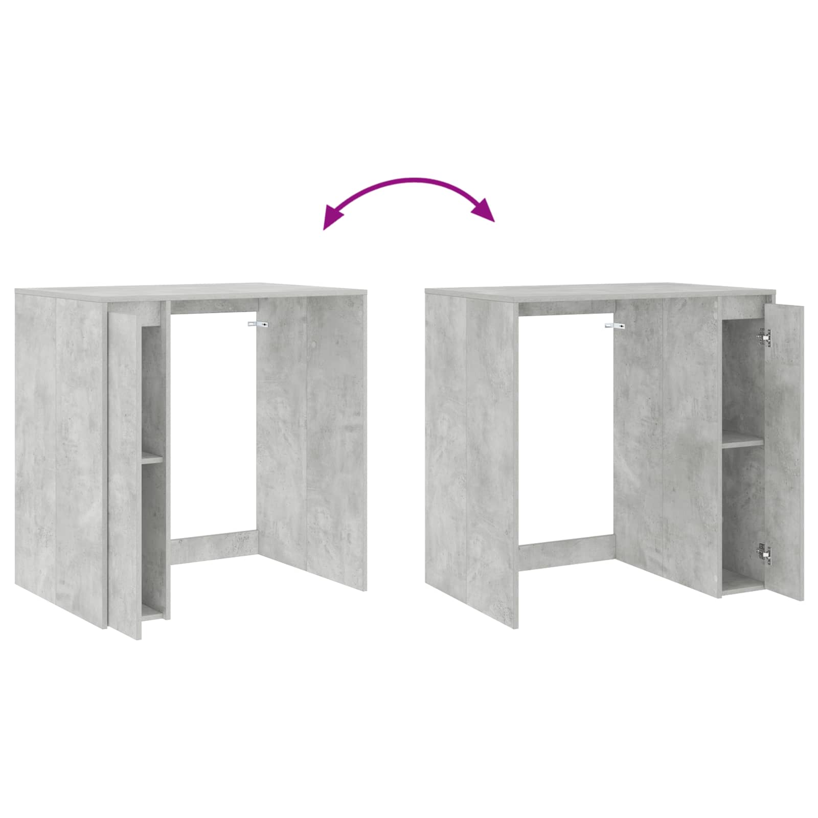Ormar za perilicu rublja s pohranom Beton 87 x 60 x 89 cm