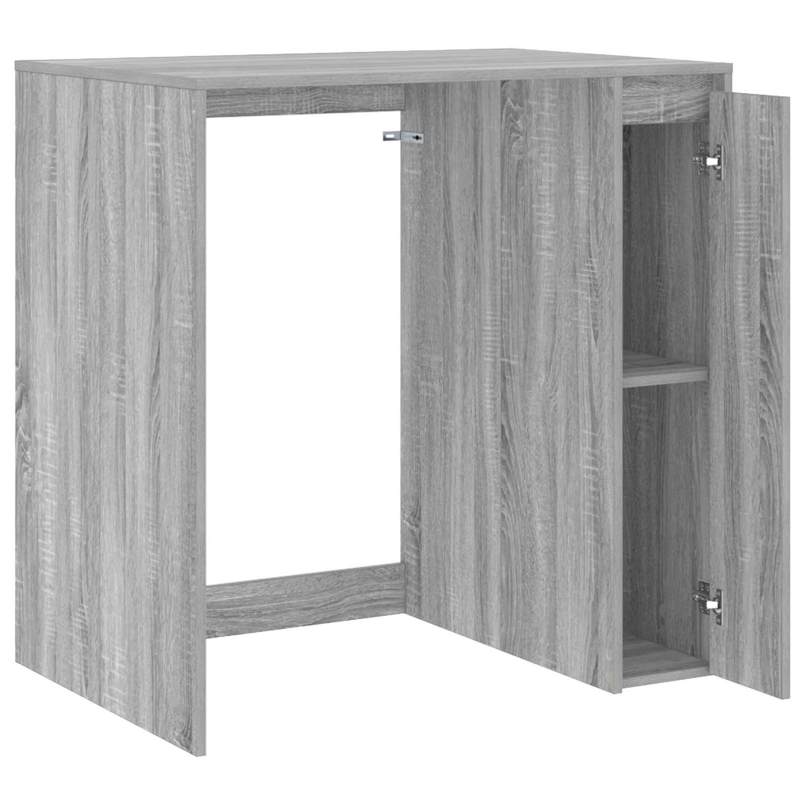 Ormar za perilicu rublja s pohranom Siva Sonoma 87 x 60 x 89 cm