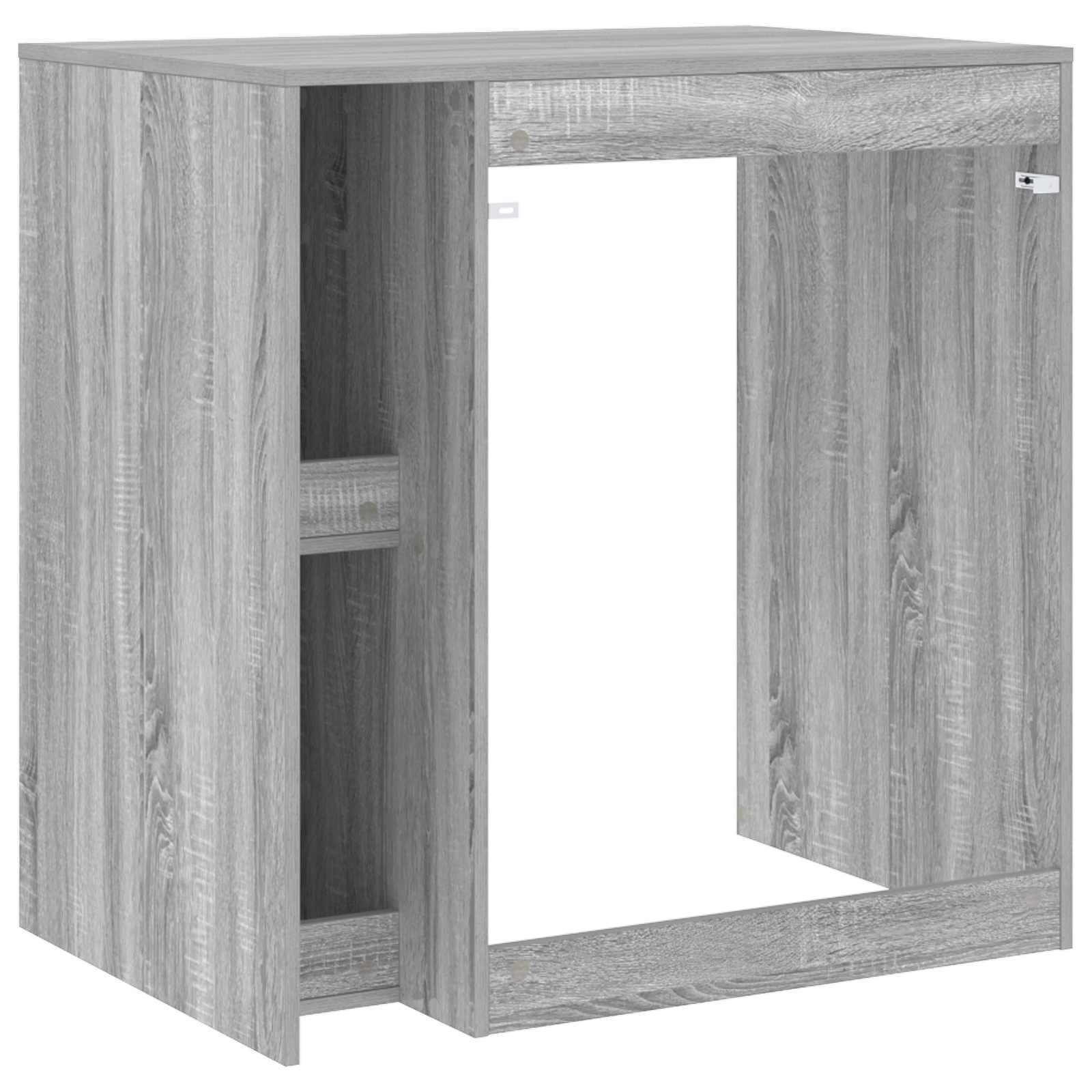 Ormar za perilicu rublja s pohranom Siva Sonoma 87 x 60 x 89 cm
