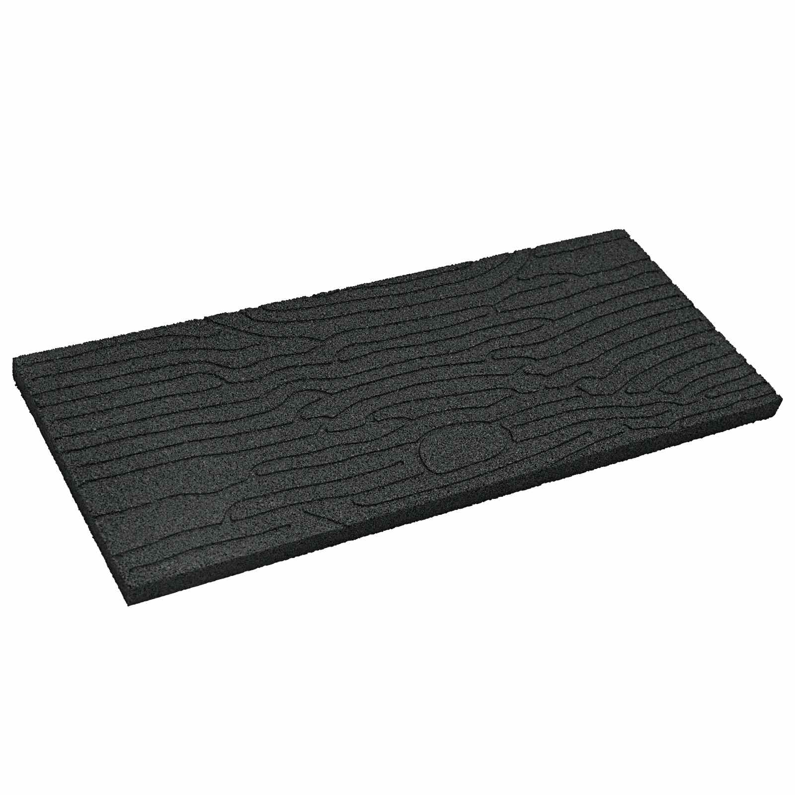 Kamen za hodanje 6 pcs Crna 60,5 x 25 x 2 cm Guma