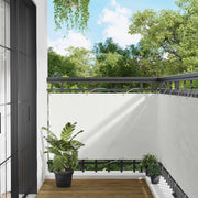 Balcony ekran Bijeli 100 x 600 cm Oxford tkanina
