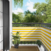 Balcony ekran Žuta i bijela 75 x 200 cm
