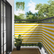 Balcony ekran Žuta i bijela 110 x 800 cm Oxford tkanina
