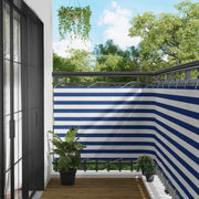 Balcony ekran Plava i bijela 110 x 700 cm Oxford tkanina
