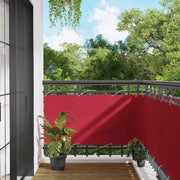 Balcony ekran Crvena 75 x 200 cm PU prekriveni oksford alu