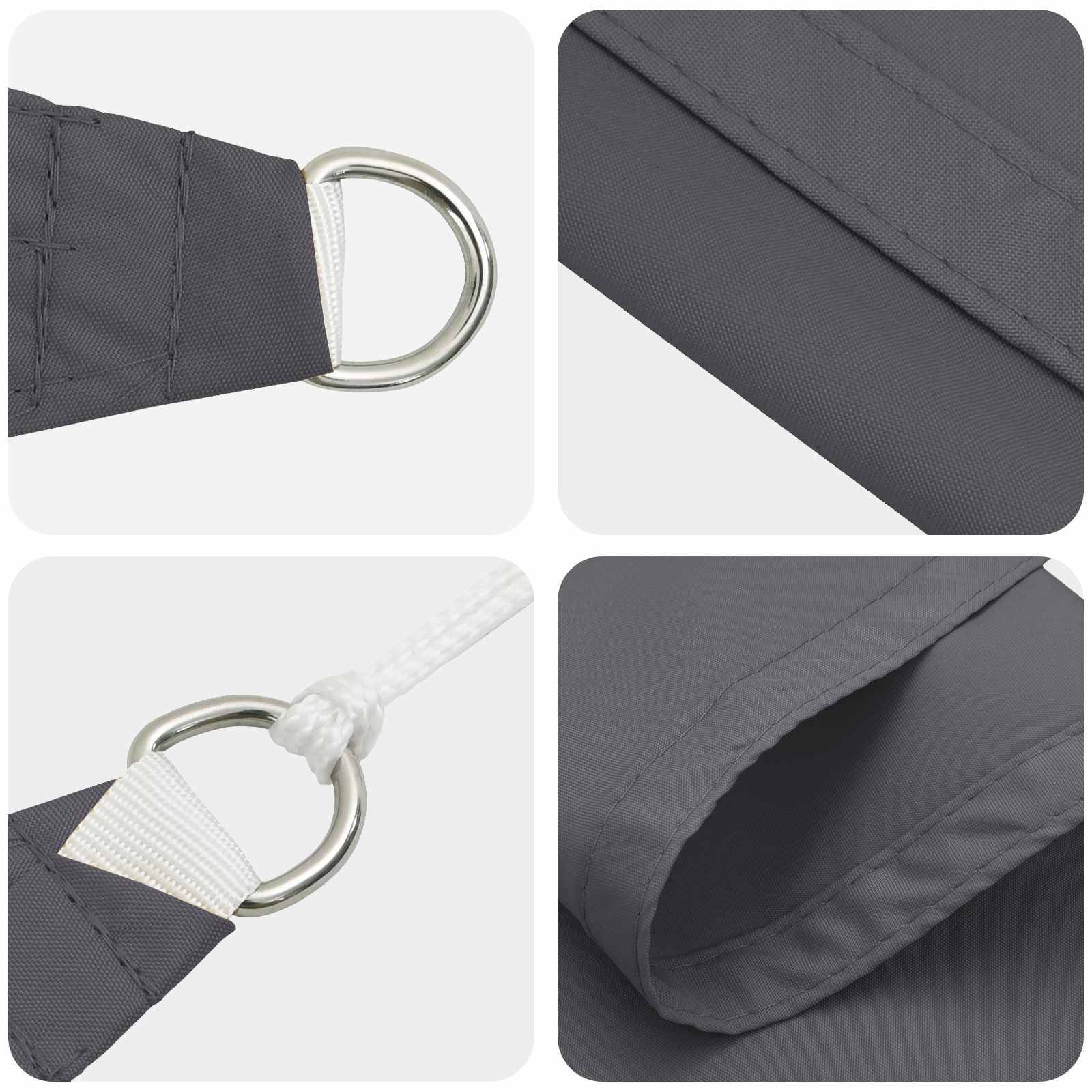 Jedro za sunce Antracit 6 x 2,5 m 100% poliester Oxford