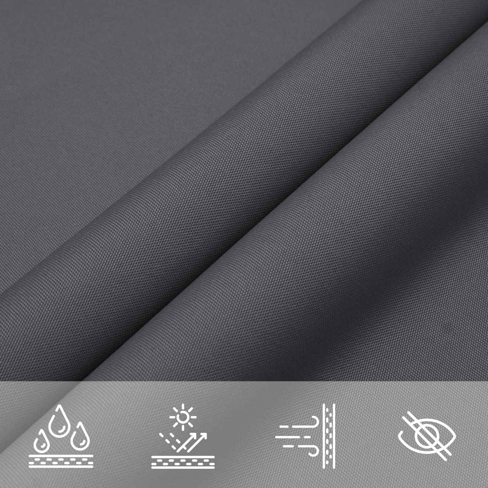 Jedro za sunce Antracit 6 x 2,5 m 100% poliester Oxford