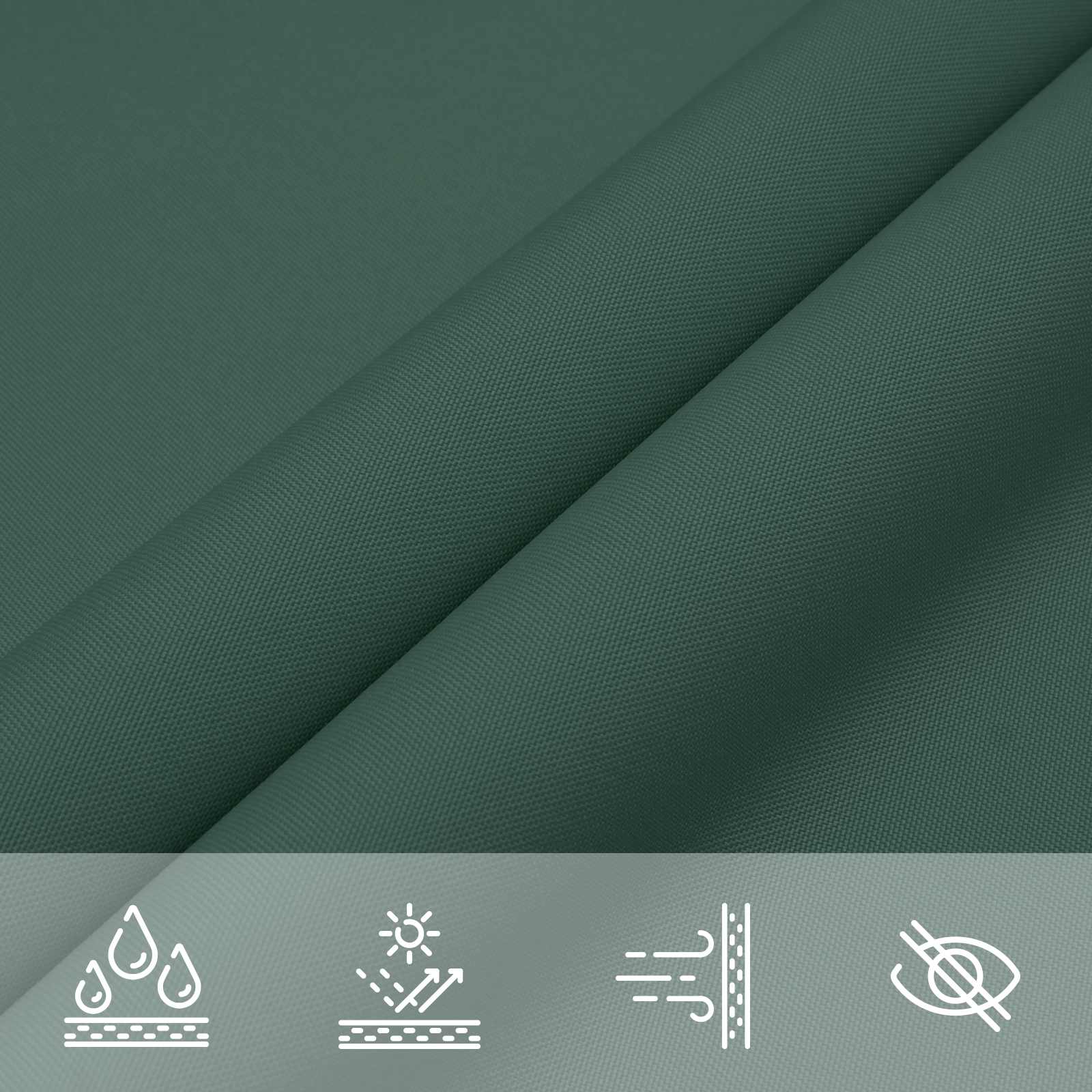 Jedro za sunce Tamnozelena 6 x 2,5 m 100% poliester Oxford
