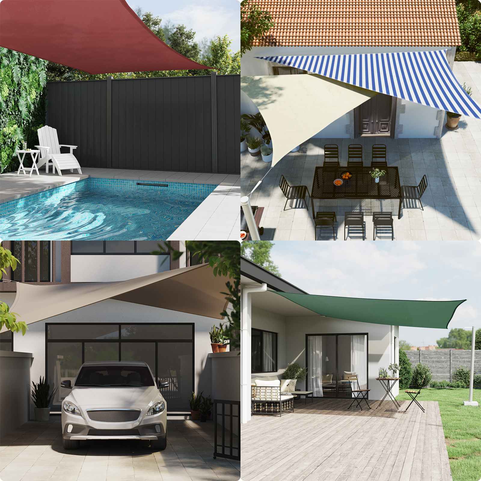 Jedro za sunce Plava i bijela 5 x 2,5 m 100% poliester Oxford