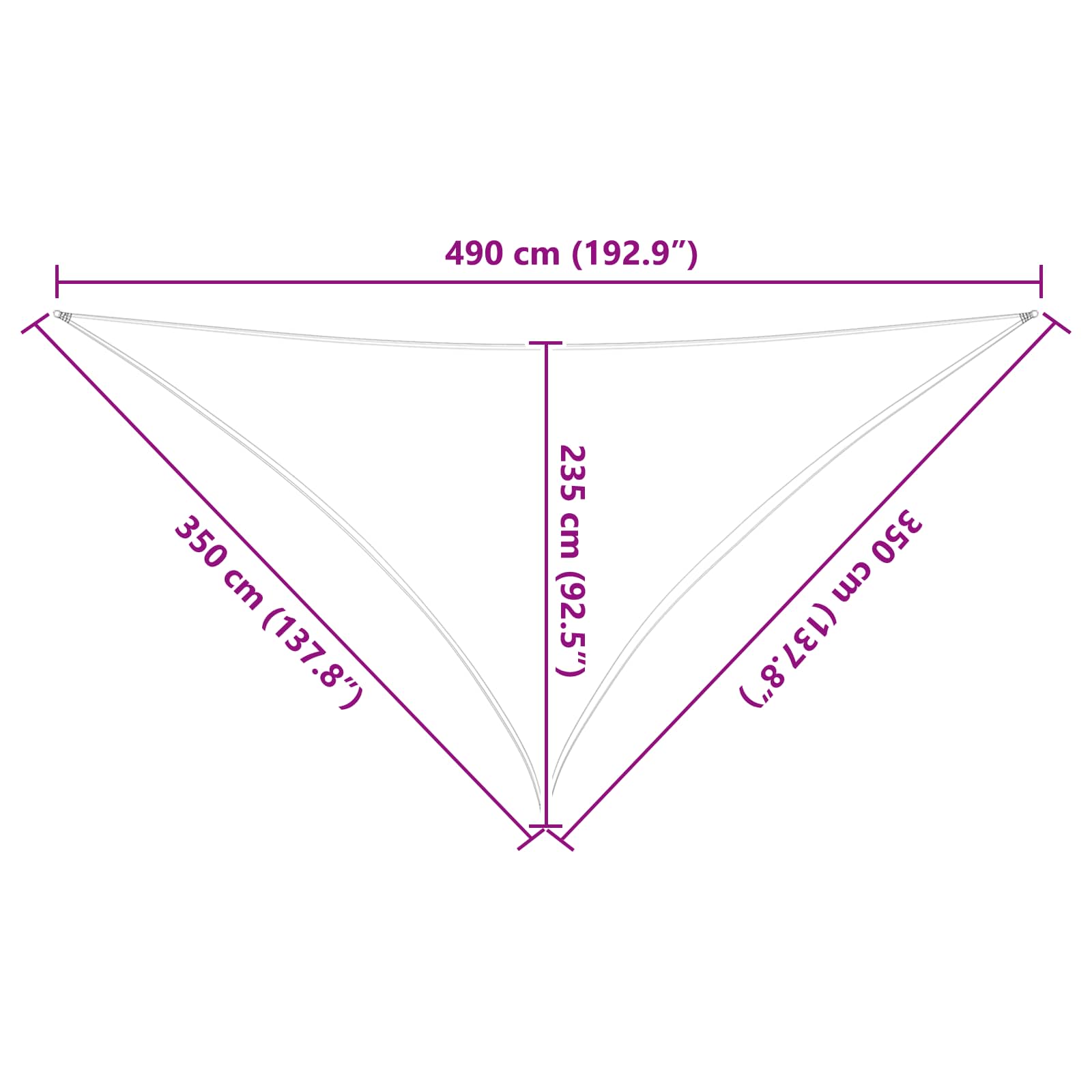 Jedro za sunce Žuta i bijela 3,5 x 3,5 x 4,9 m