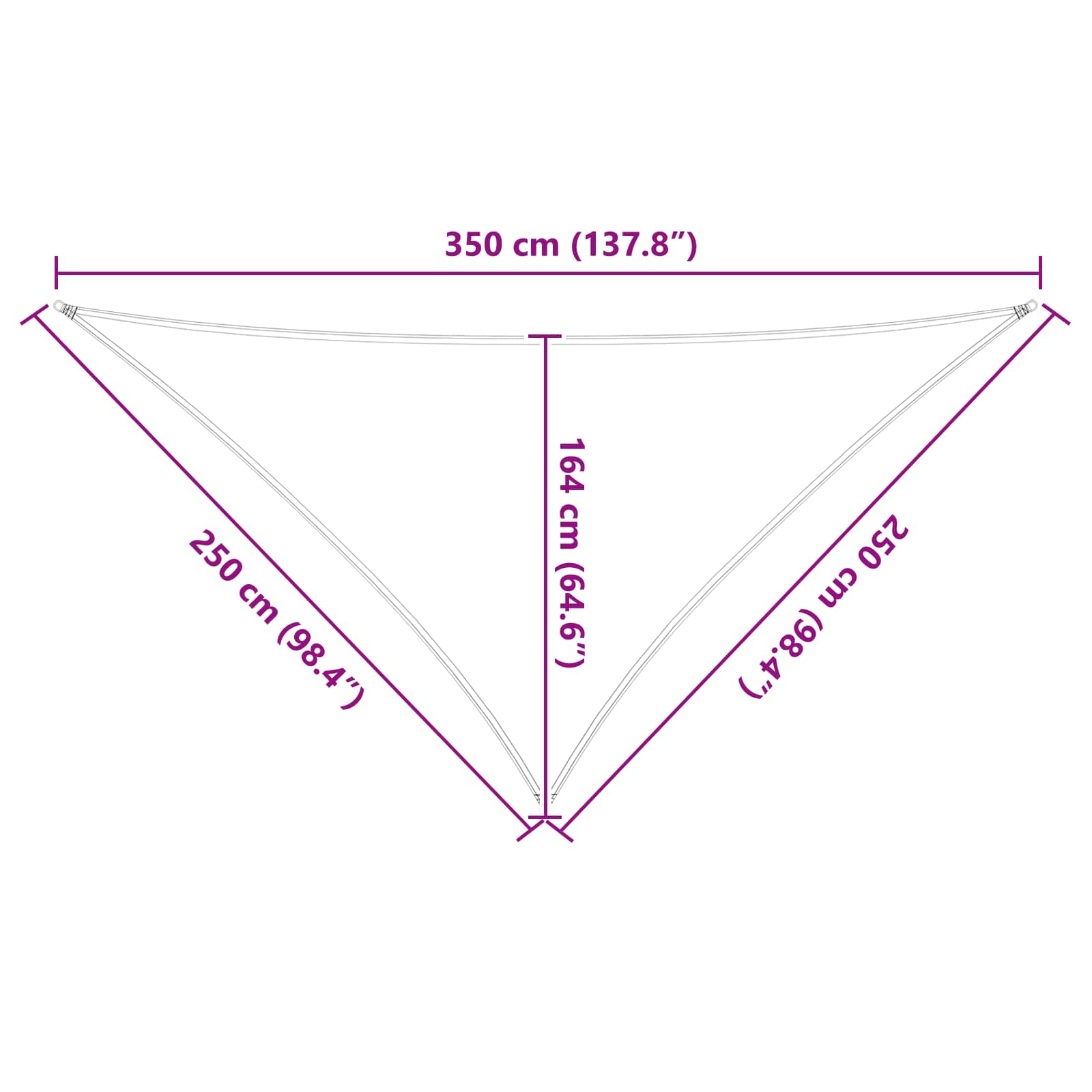 Jedro za sunce Svijetlo siva i bijela. 2,5 x 2,5 x 3,5 m