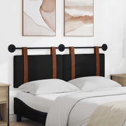 Držeće uzglavlje Zidne Crna 130 x 55 x 5 cm Antikni PU