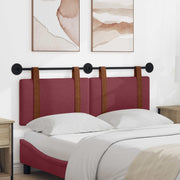 Držeće uzglavlje Zidne Vinska crvena 130 x 55 x 5 cm Antikni PU