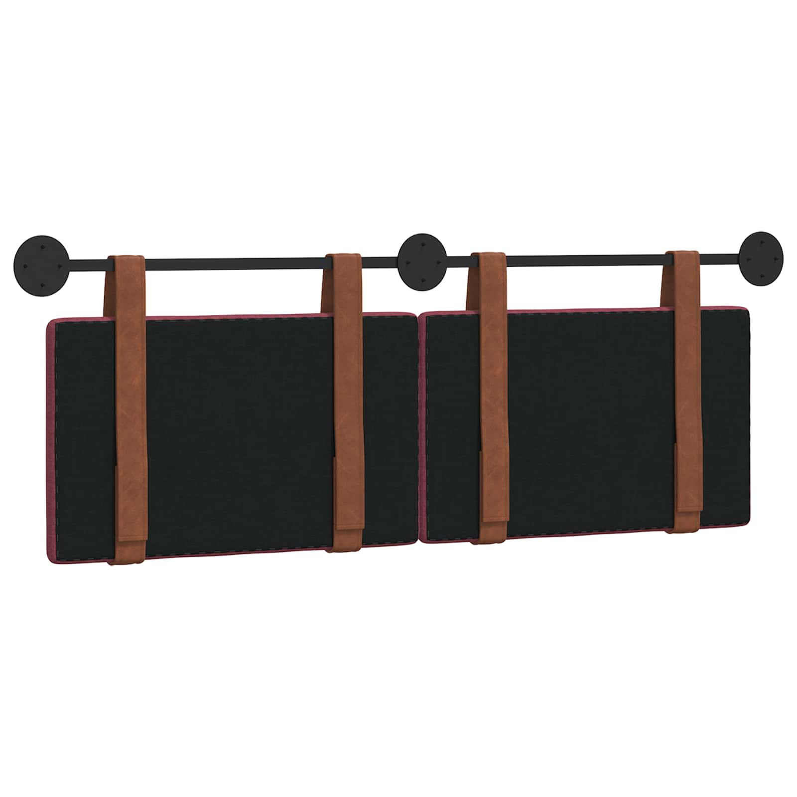 Držeće uzglavlje Zidne Vinska crvena 130 x 55 x 5 cm Antikni PU