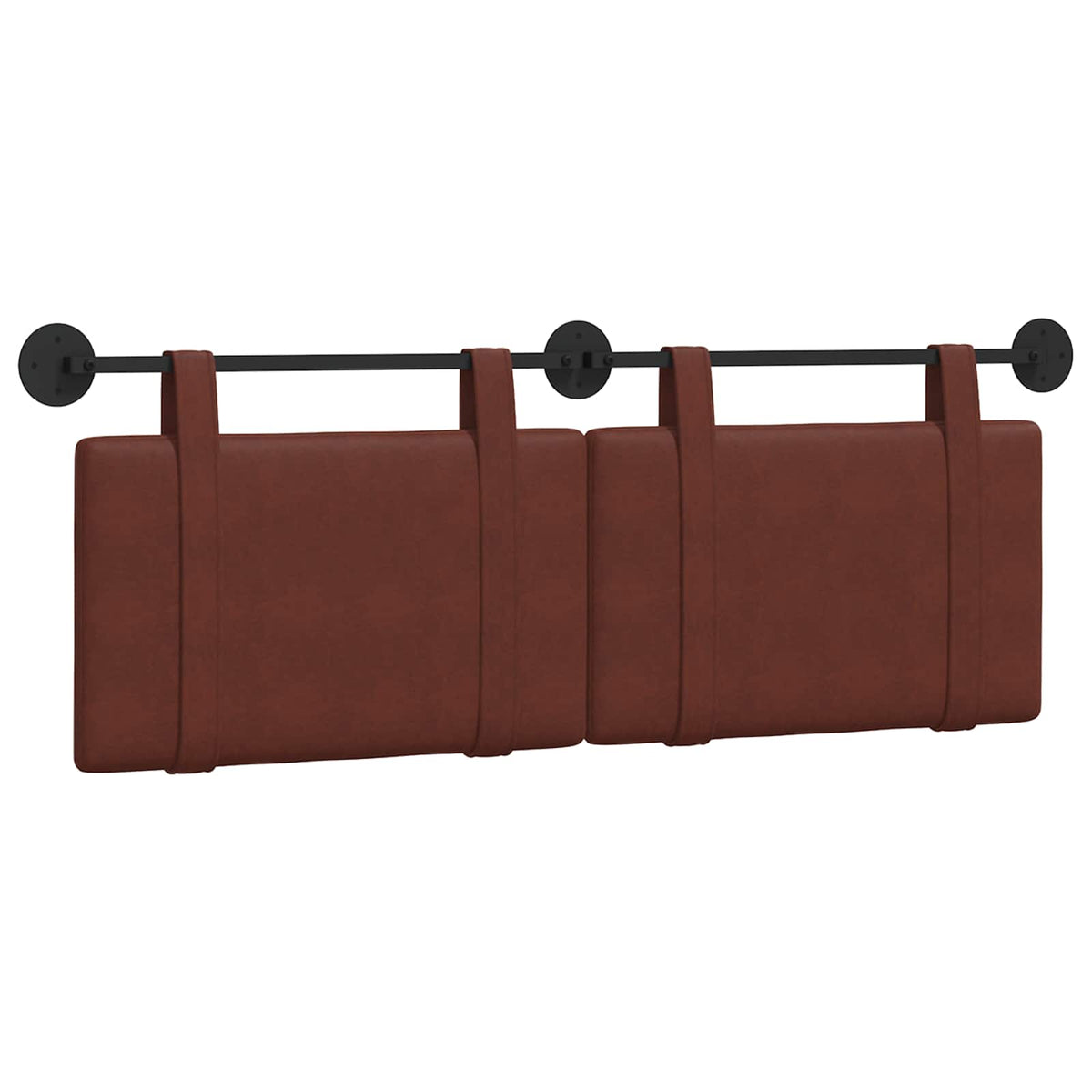 Viseće uzglavlje kreveta Sjajno smeđa Antikni PU 150 x 55 x 5 cm