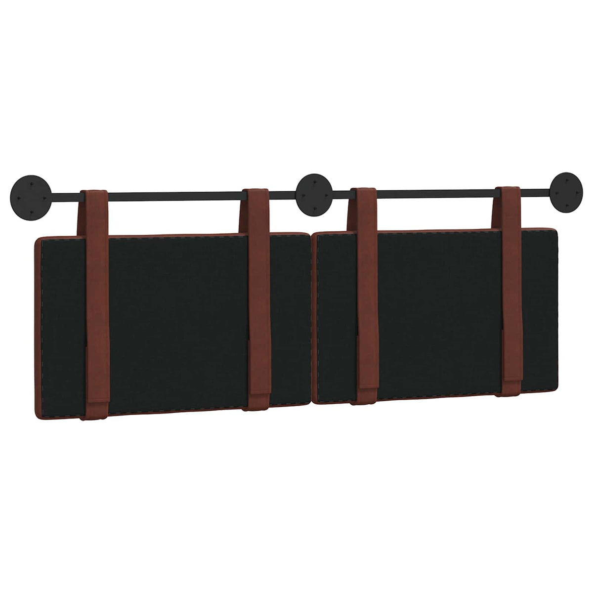 Viseće uzglavlje kreveta Sjajno smeđa Antikni PU 150 x 55 x 5 cm