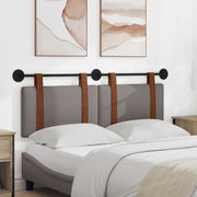 Držeće uzglavlje Zidne Sivo-smeđa 150 x 55 x 5 cm Antikni PU