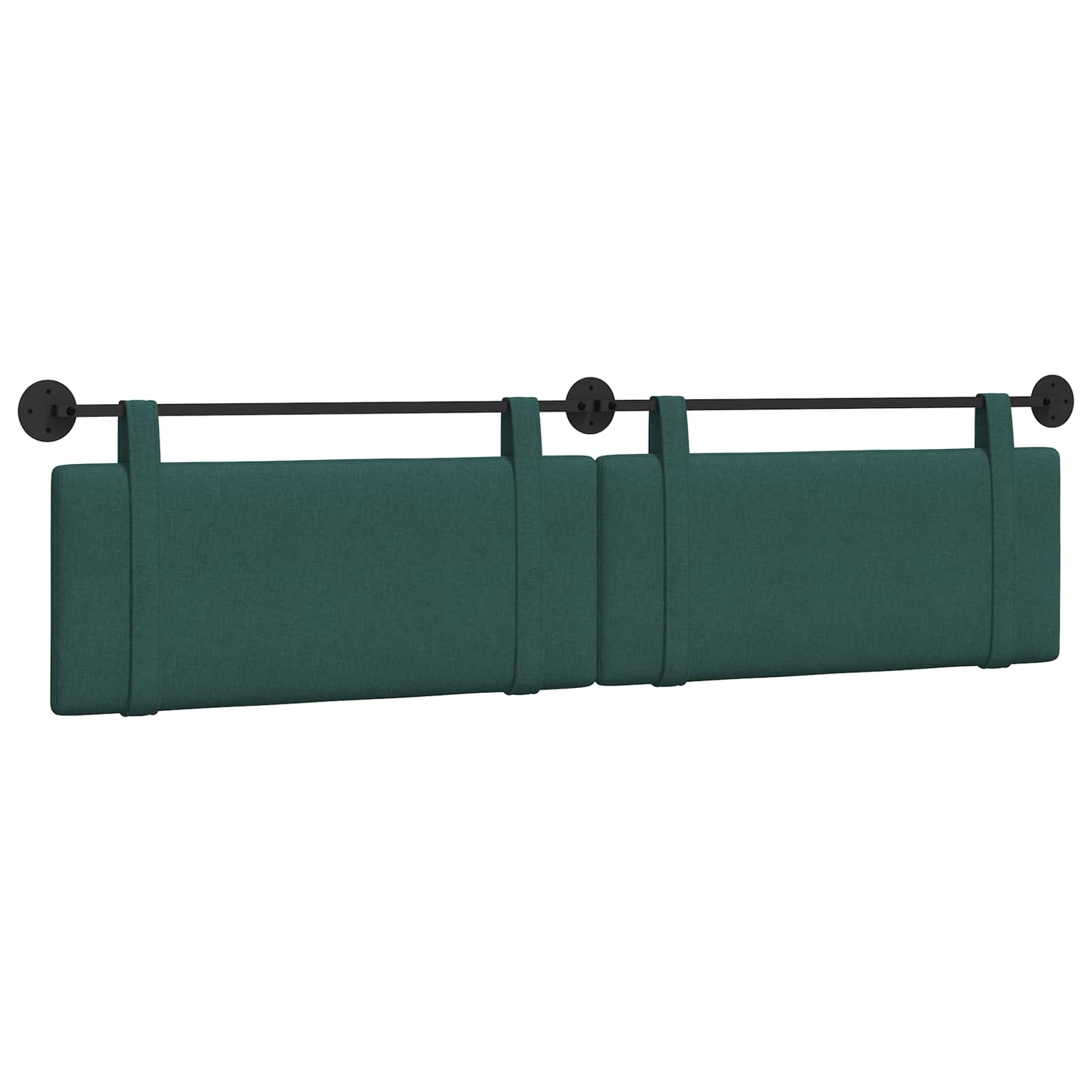 Viseće uzglavlje kreveta Tamnozelena Tkanina