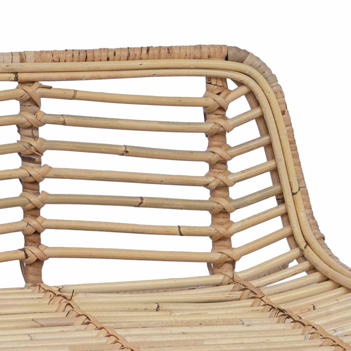 Barska stolica 2 pcs Prirodna 44 x 45 x 76 cm Ratan i Čelik