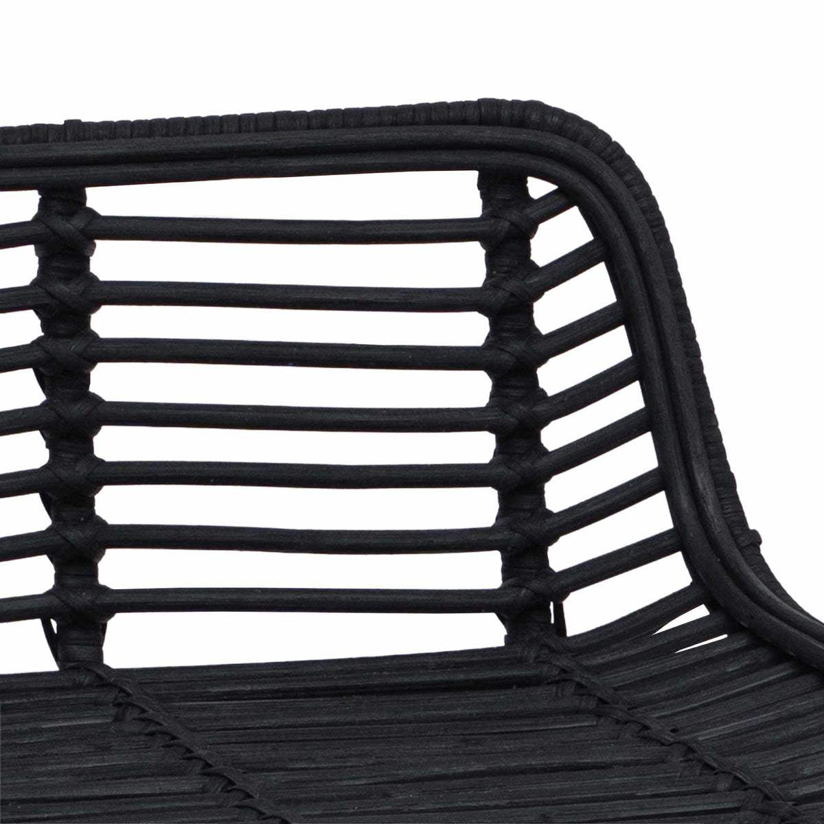 Barska stolica 2 pcs Crna 44 x 45 x 76 cm Ratan i Čelik