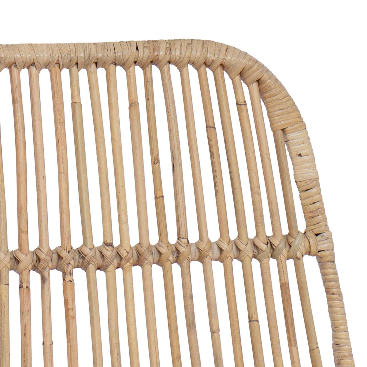 Barska stolica 2 pcs Prirodna 44 x 54 x 96 cm Ratan i Čelik