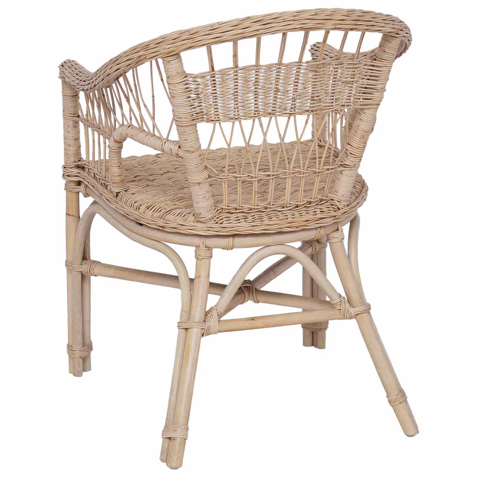 Stolica koja se može slagati Prirodna 60 x 60 x 81 cm Ratan