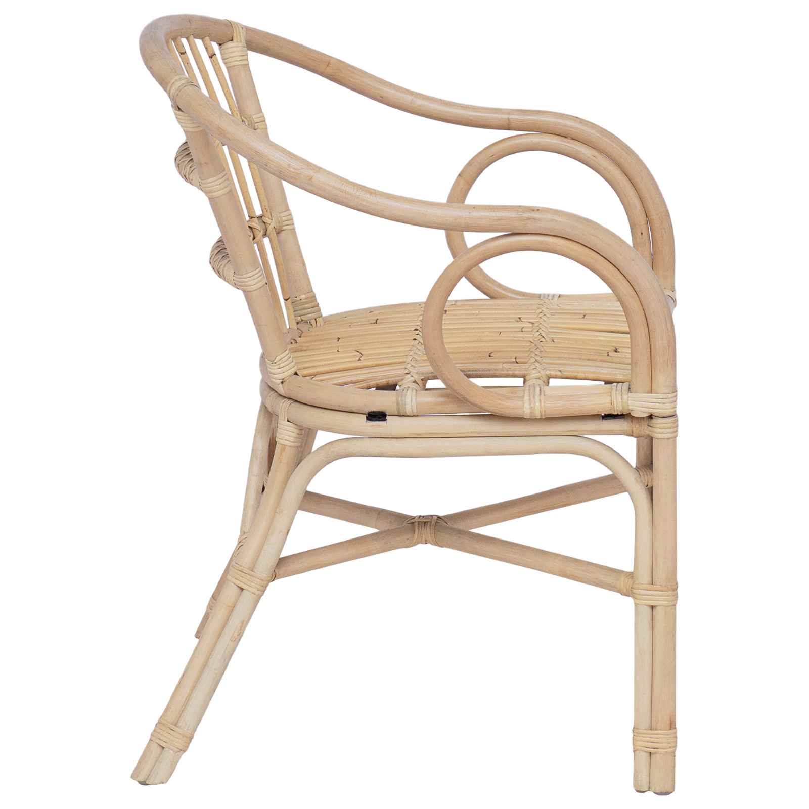 Stolica koja se može slagati Prirodna 58 x 60 x 81 cm Ratan
