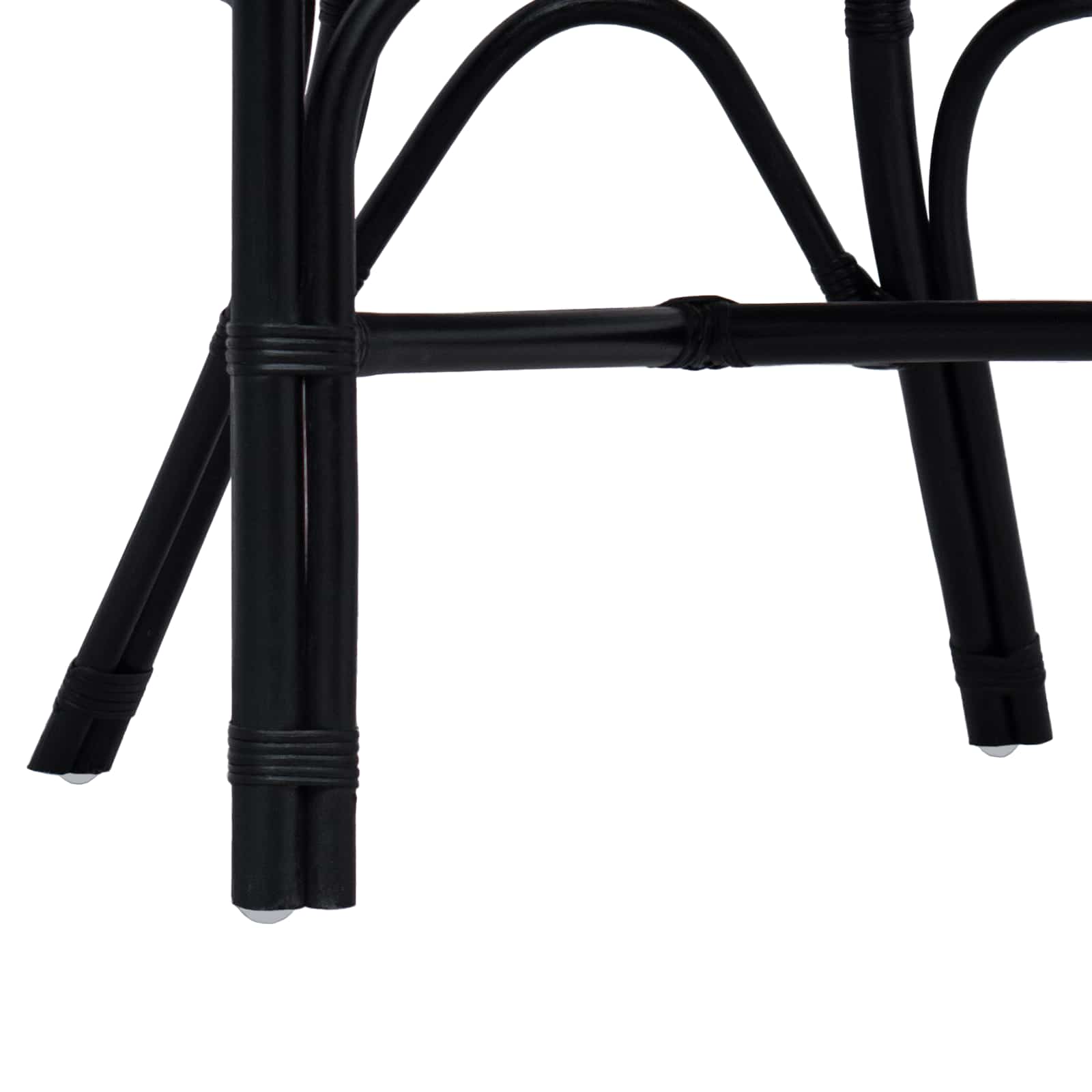Stolica koja se može slagati Crna 58 x 60 x 81 cm Ratan