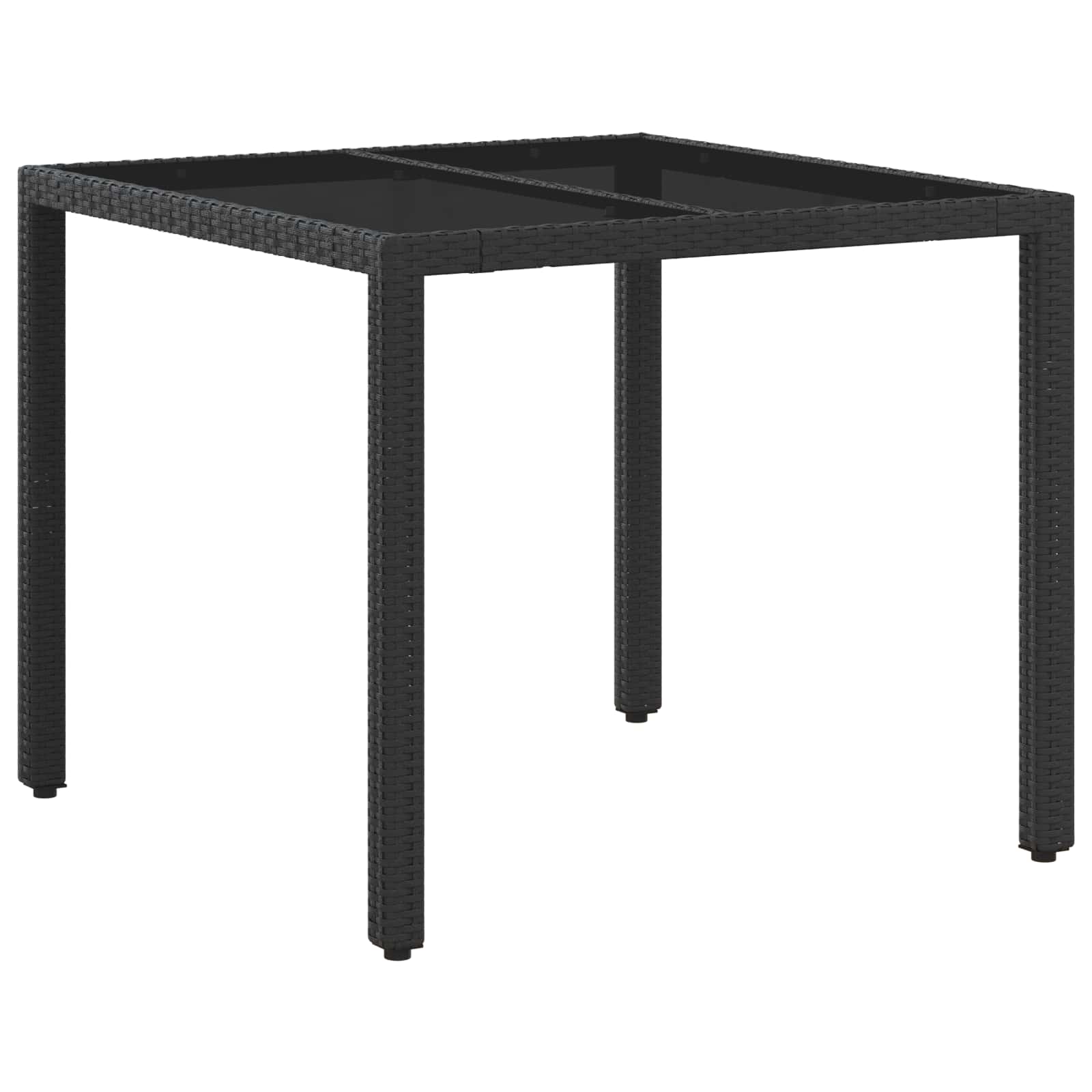 Vanjski set za objedovanje 5 pcs Crna i krem-bijela