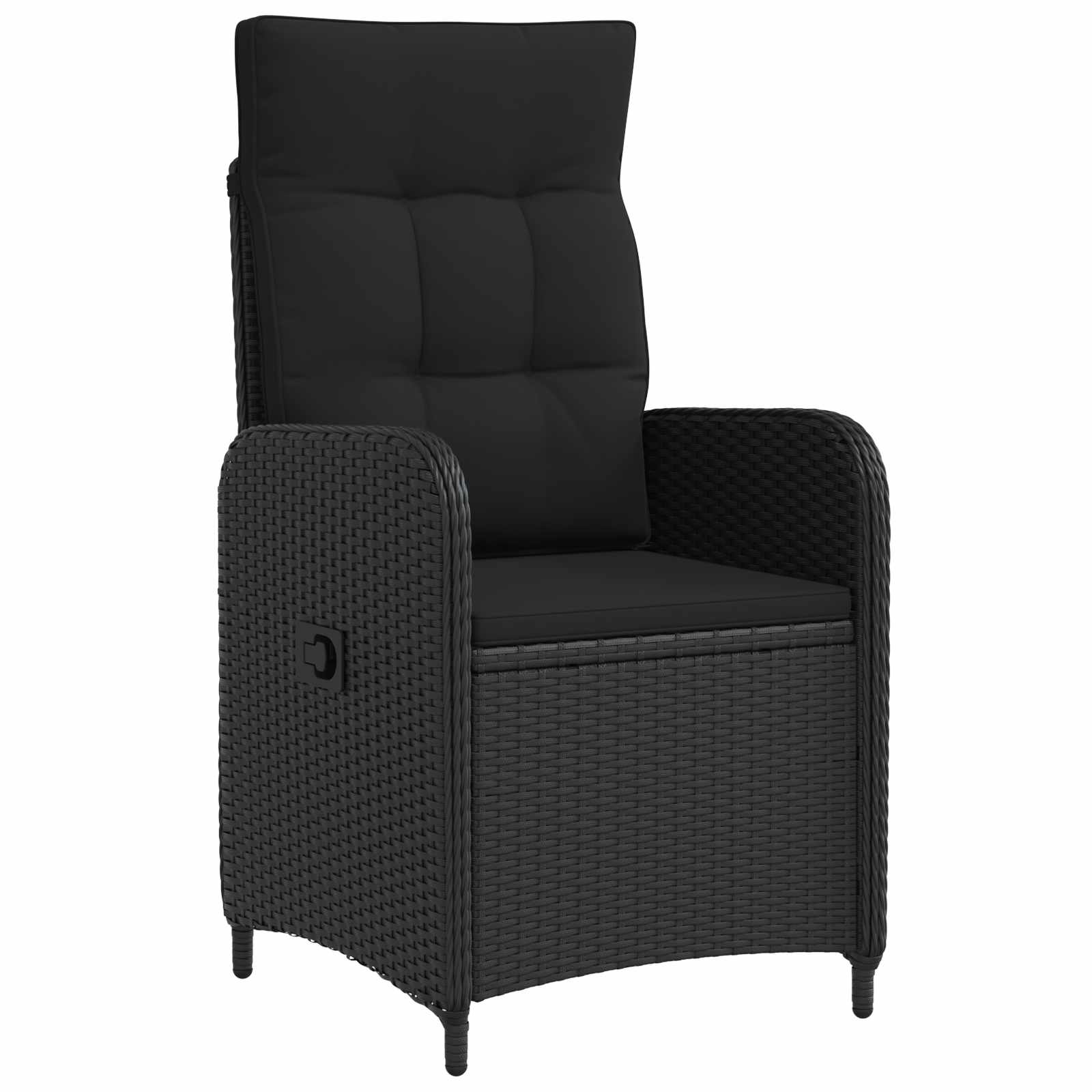Vanjski set za objedovanje 5 pcs Crna 150 x 90 x 75 cm