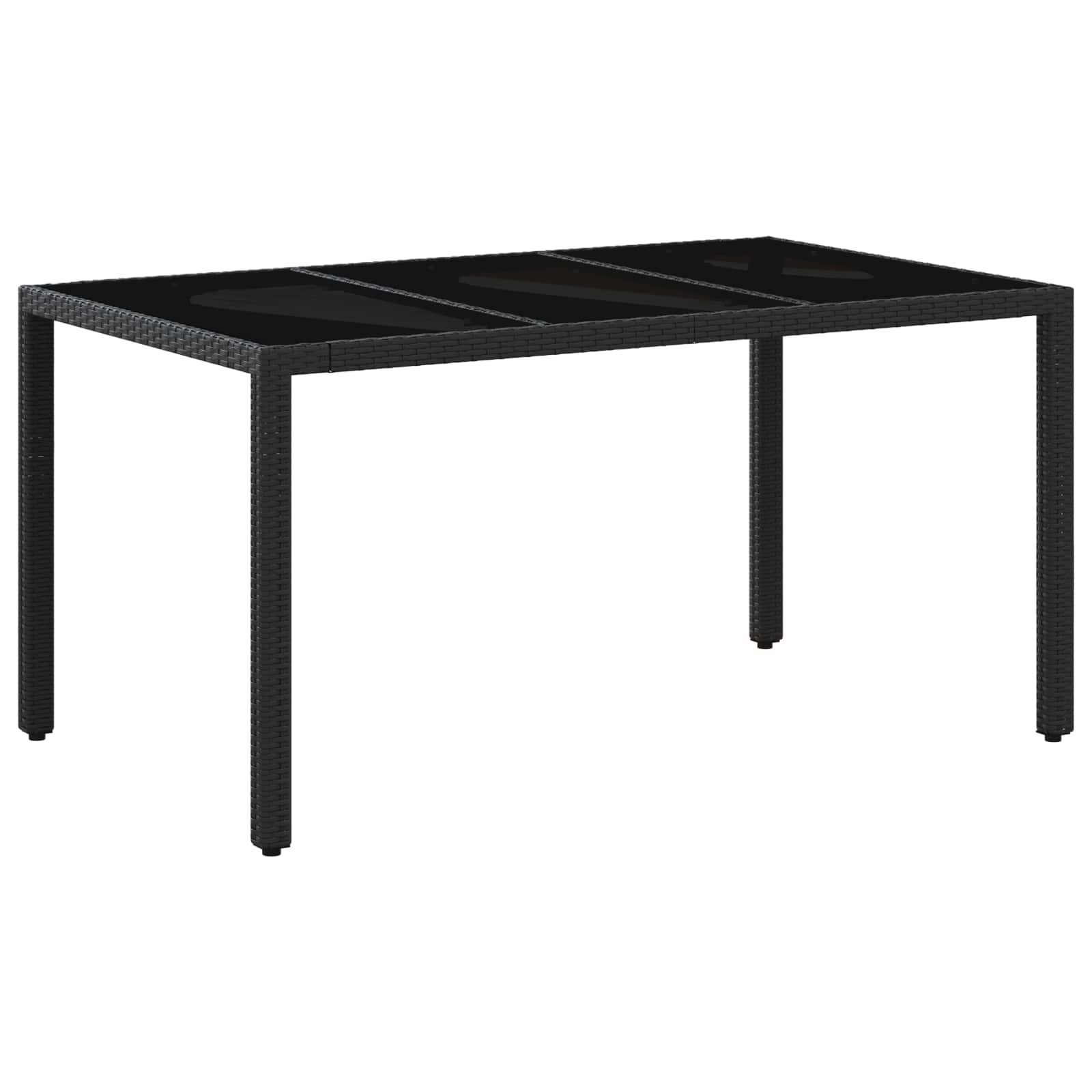 Vanjski set za objedovanje 5 pcs Crna i krem-bijela