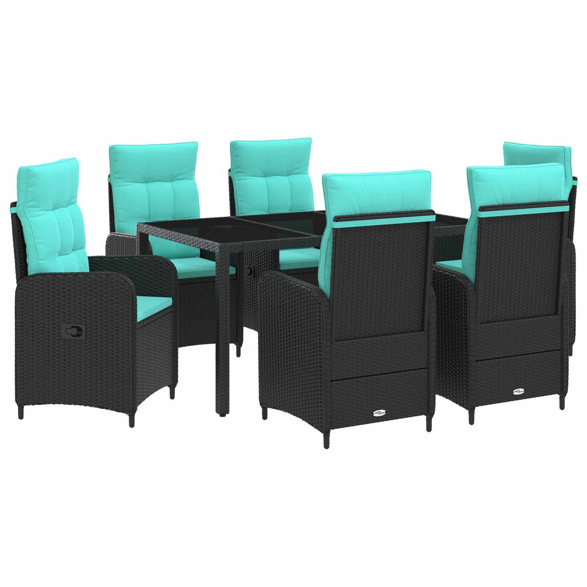 Vanjski set za objedovanje 7 pcs poliratan