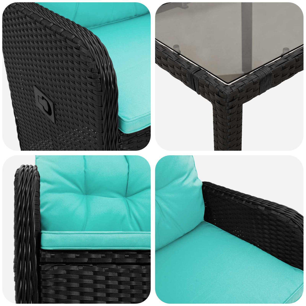 Vanjski set za objedovanje 9 pcs poliratan