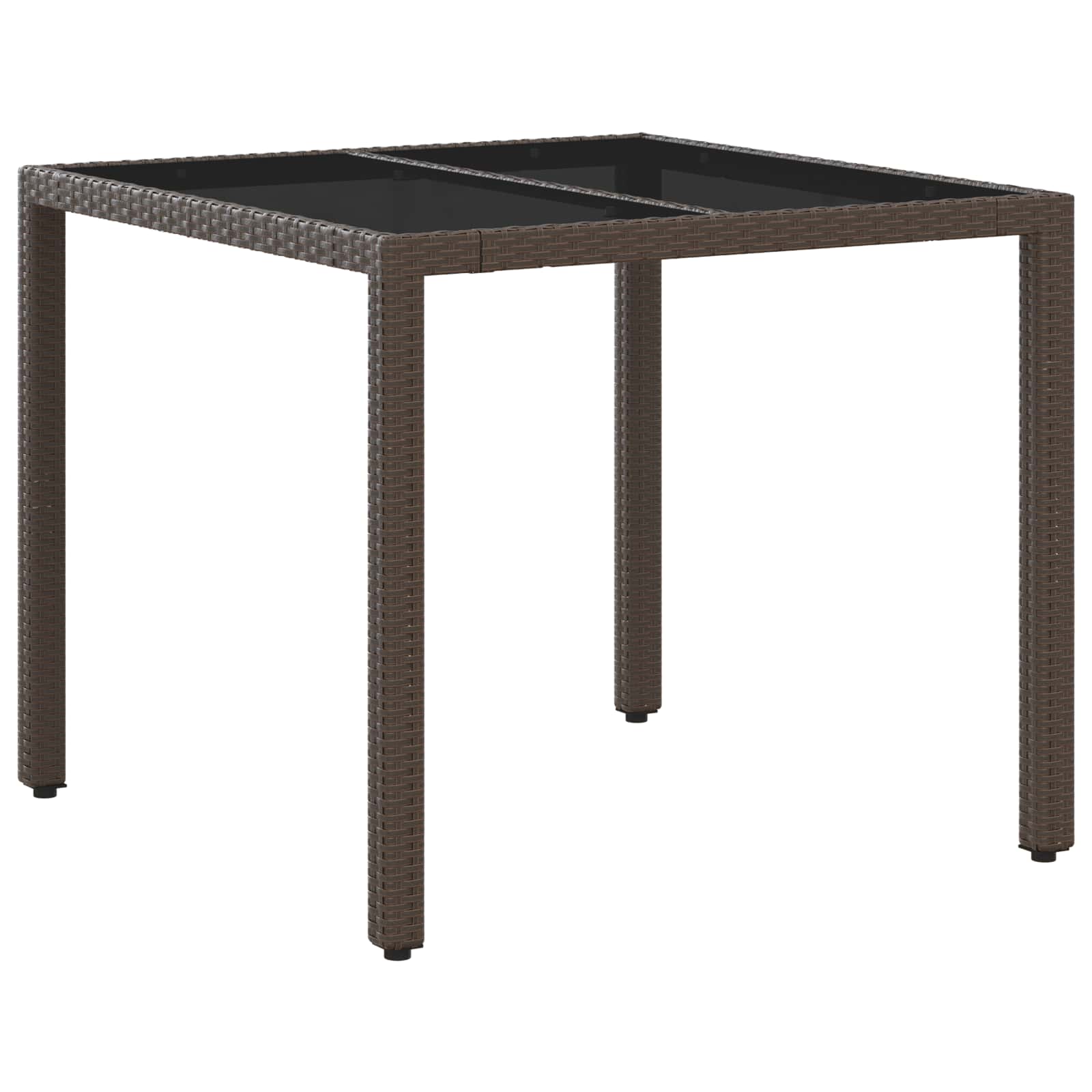 Vanjski set za objedovanje 3 pcs Smeđa i krem bijela