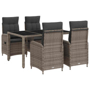 Vanjski set za objedovanje 5 pcs Svijetlo siva i tamno siva