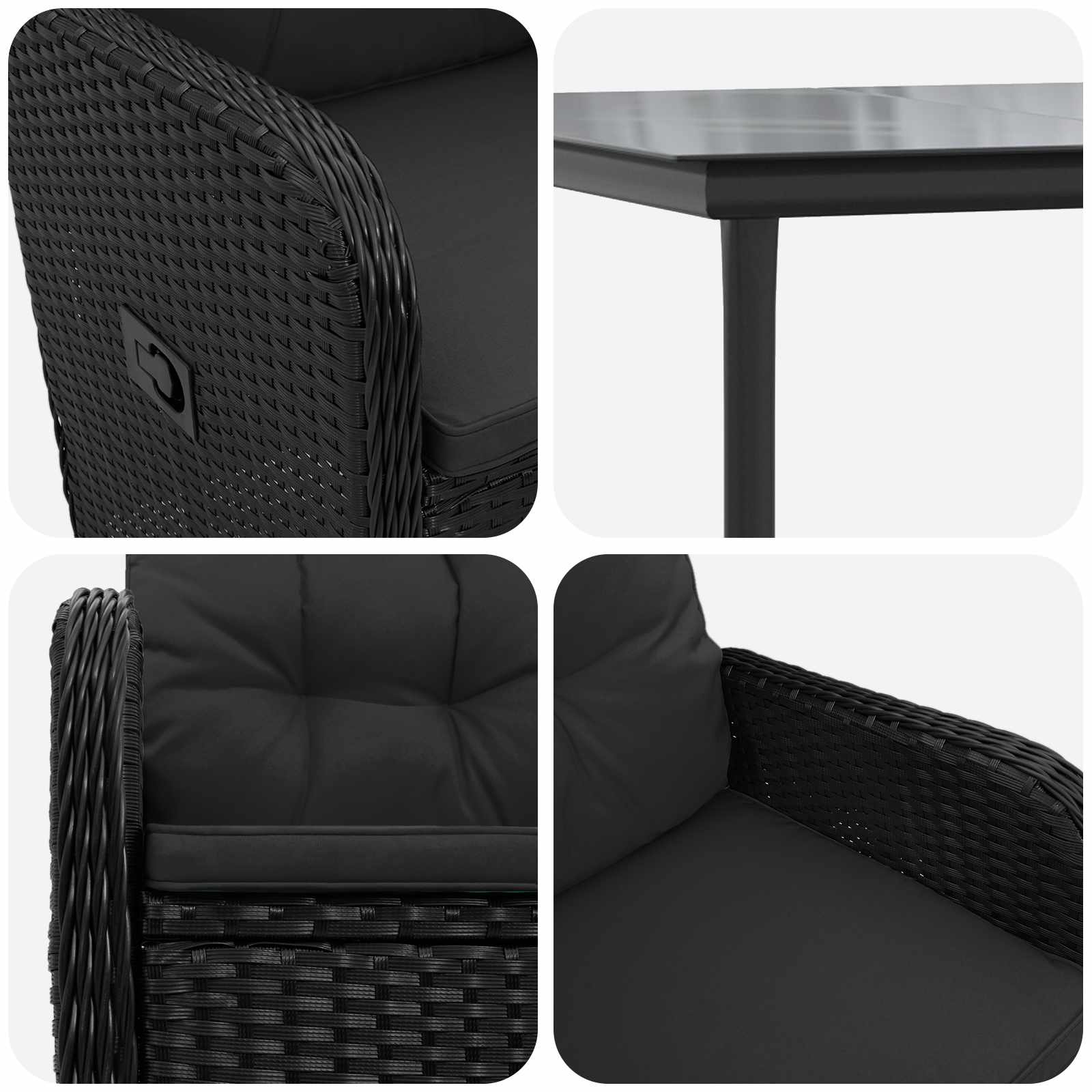 Set stolića za sofu s jastukom s jastukom 7 pcs