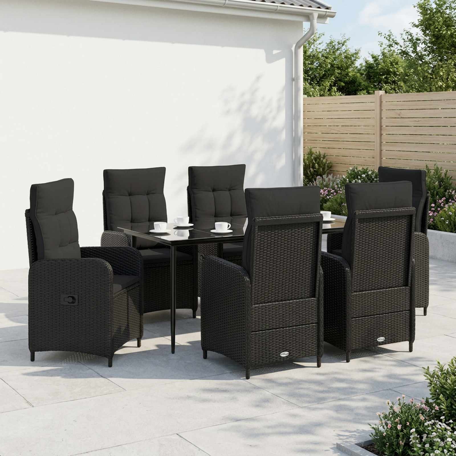 Set stolića za sofu s jastukom s jastukom 7 pcs