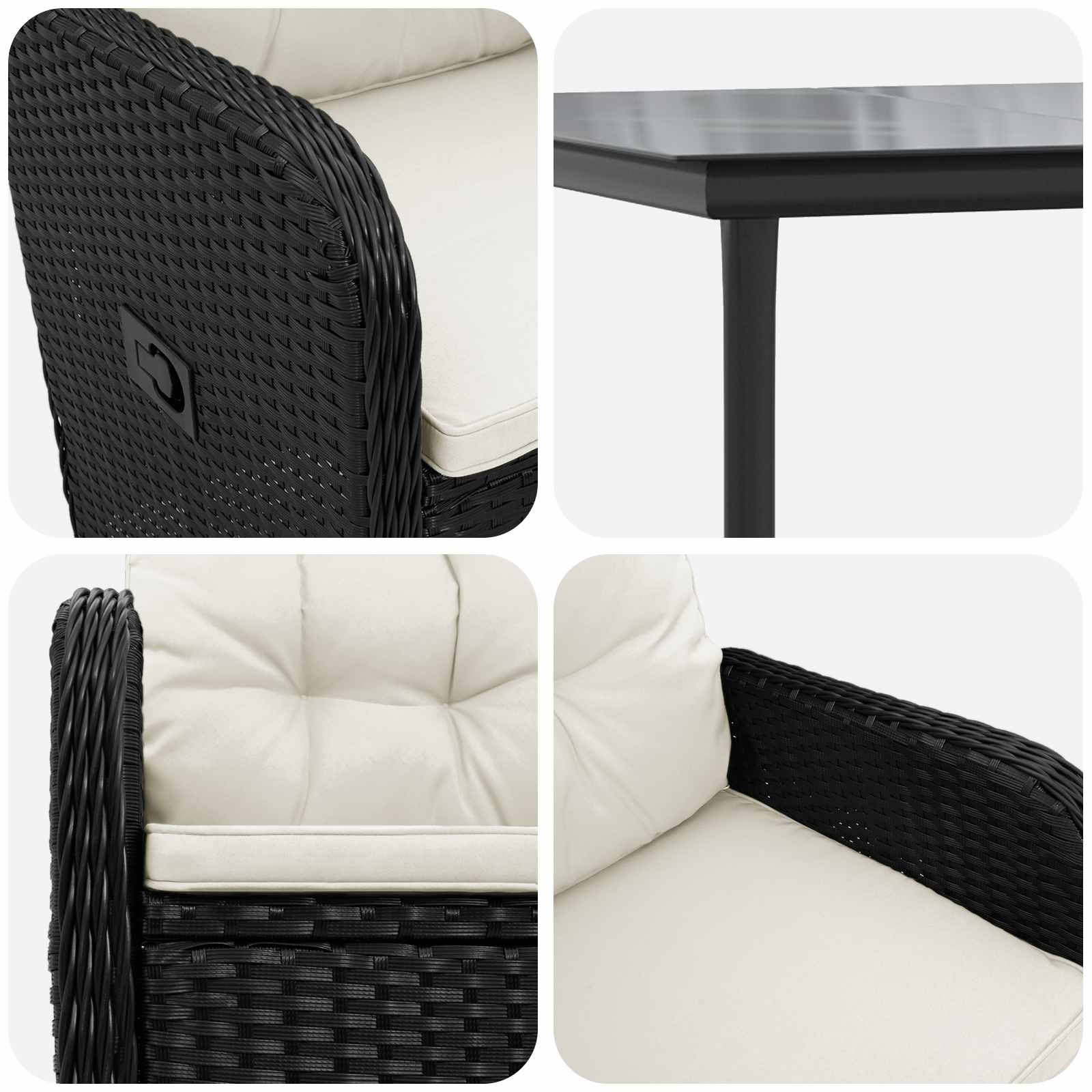 Set stolića za sofu s jastukom s jastukom 7 pcs