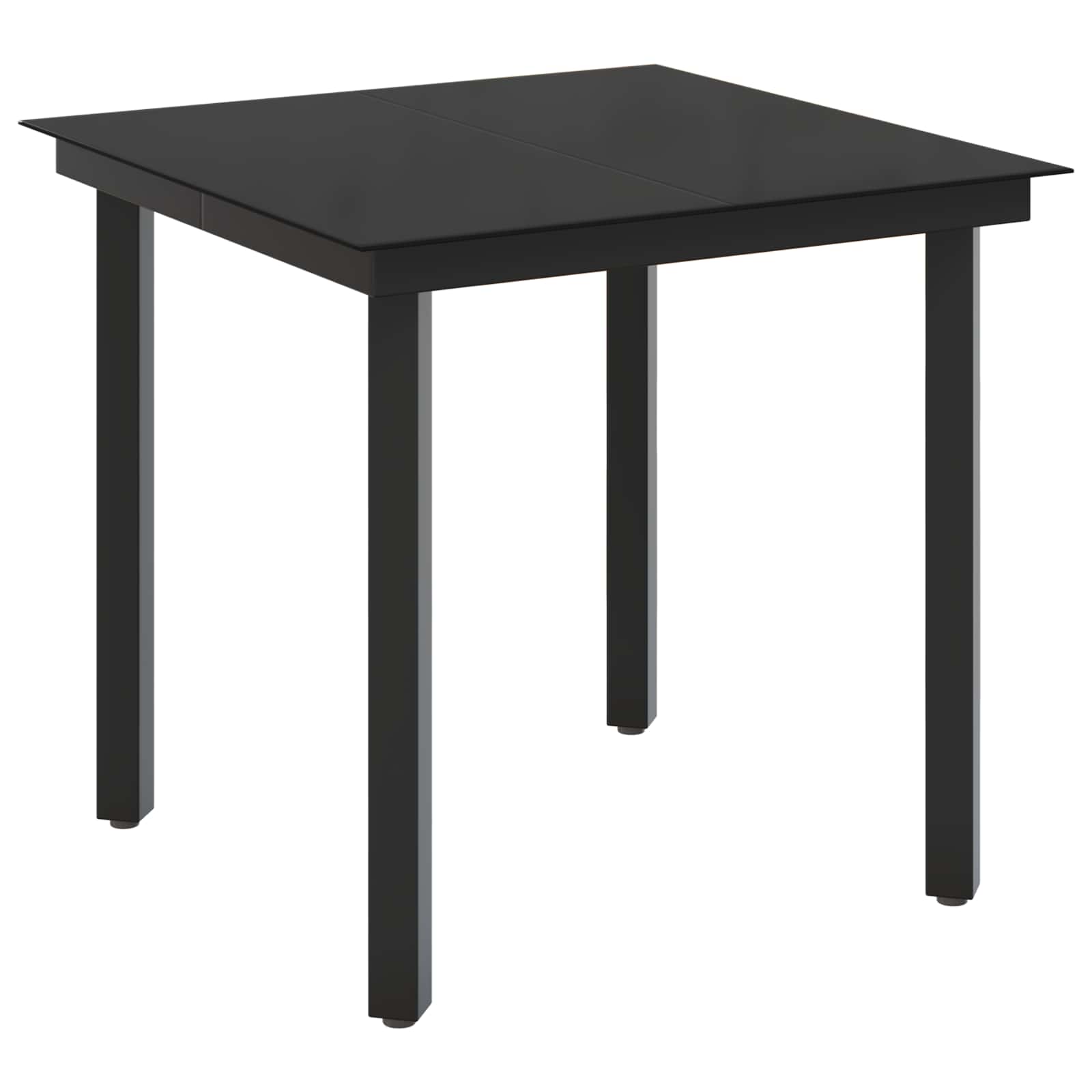 Set stolića za sofu s jastukom 3 pcs Crna i krem-bijela