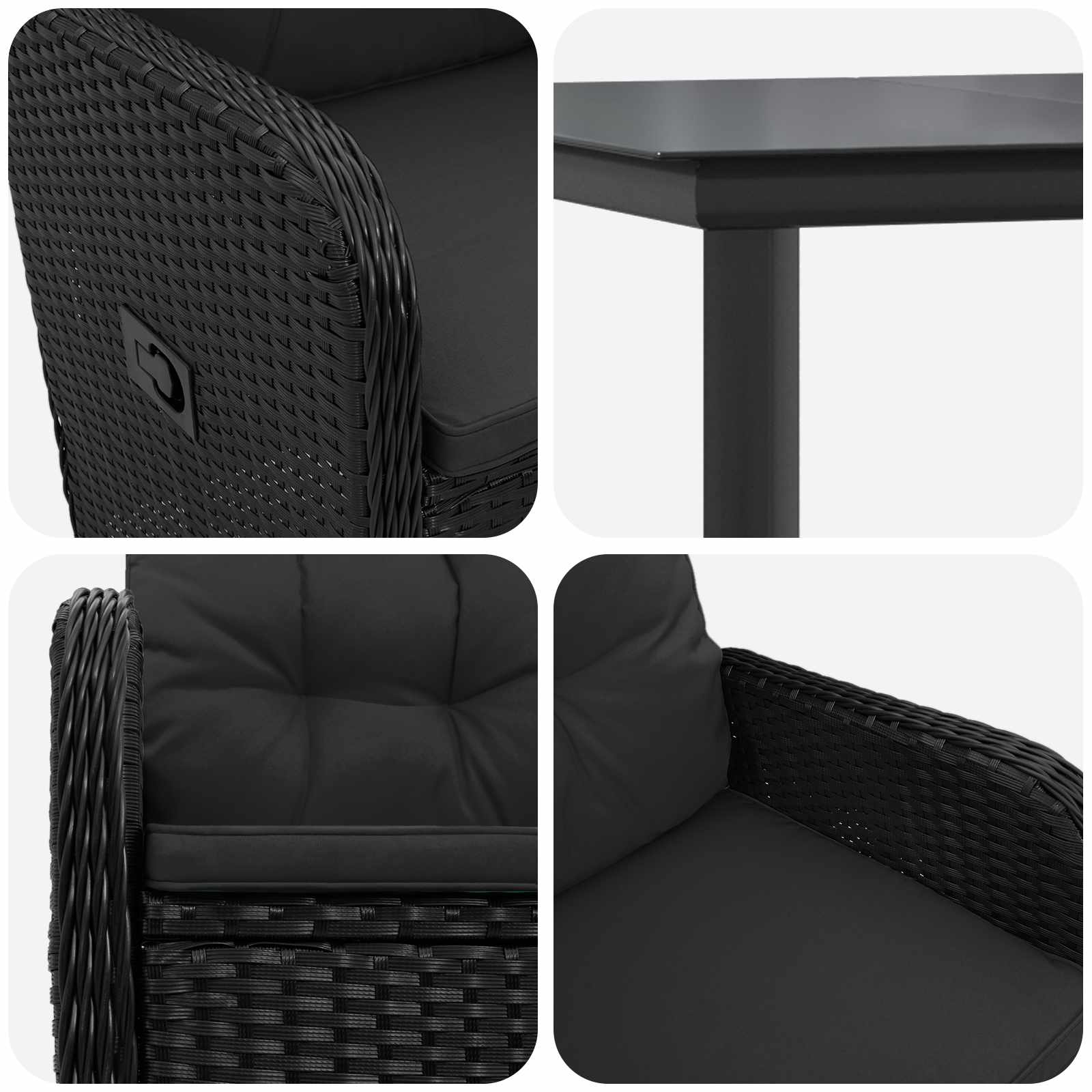 Set stolića za sofu s jastukom s jastukom 7 pcs