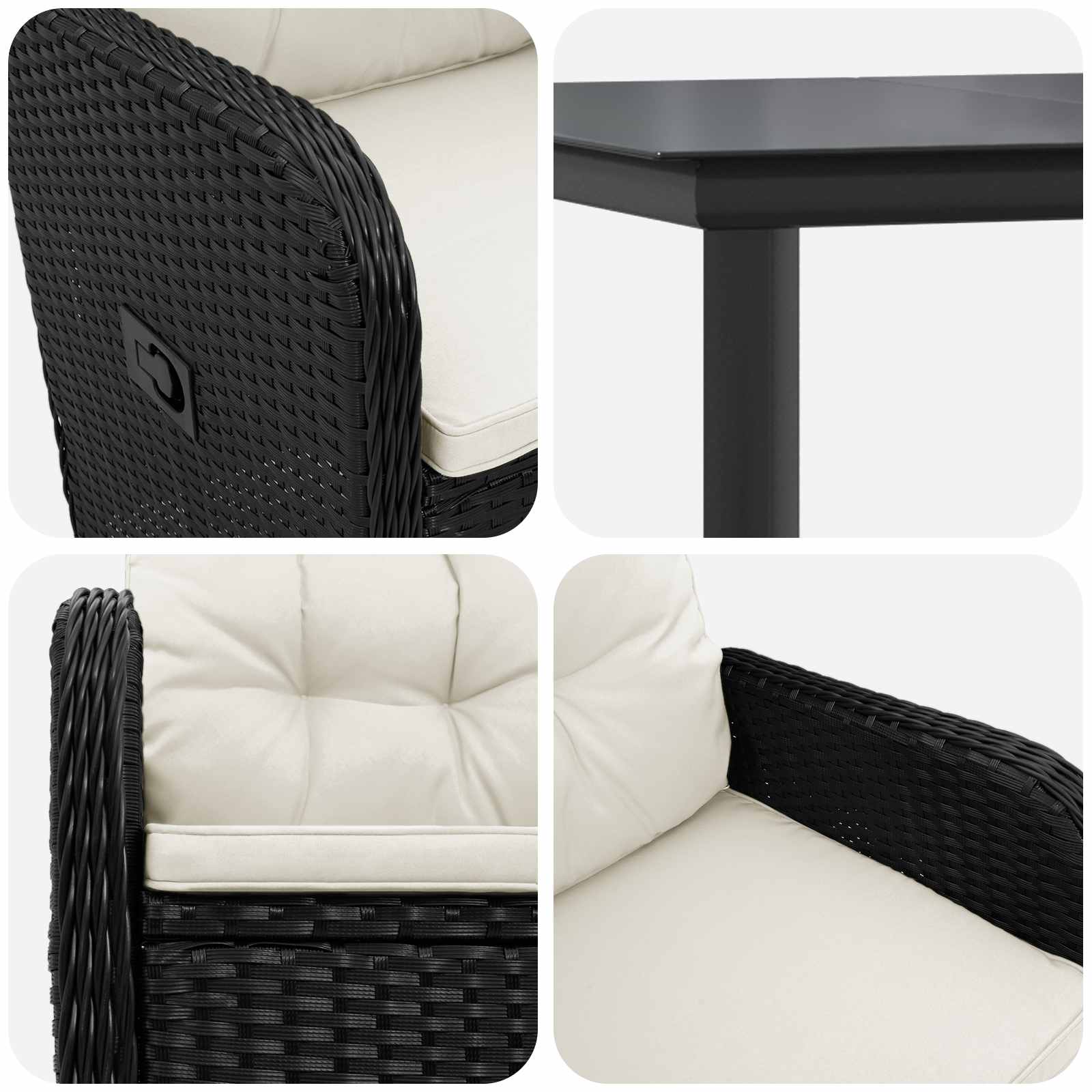 Set stolića za sofu s jastukom s jastukom 7 pcs