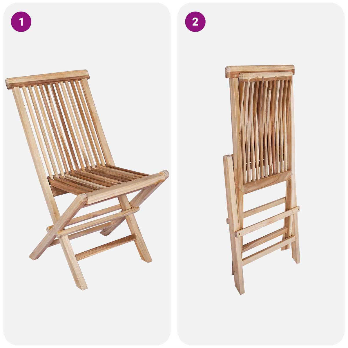 Set vrtnih namještaja 9 kom. Prirodna Čvrsto teak drvo