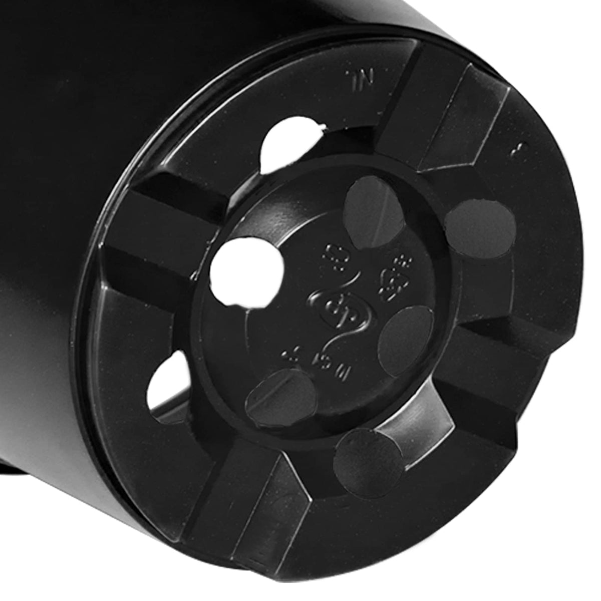 Okrugla saksija za cveće 200 pcs Crna Ø 10 x 8 cm Plastika