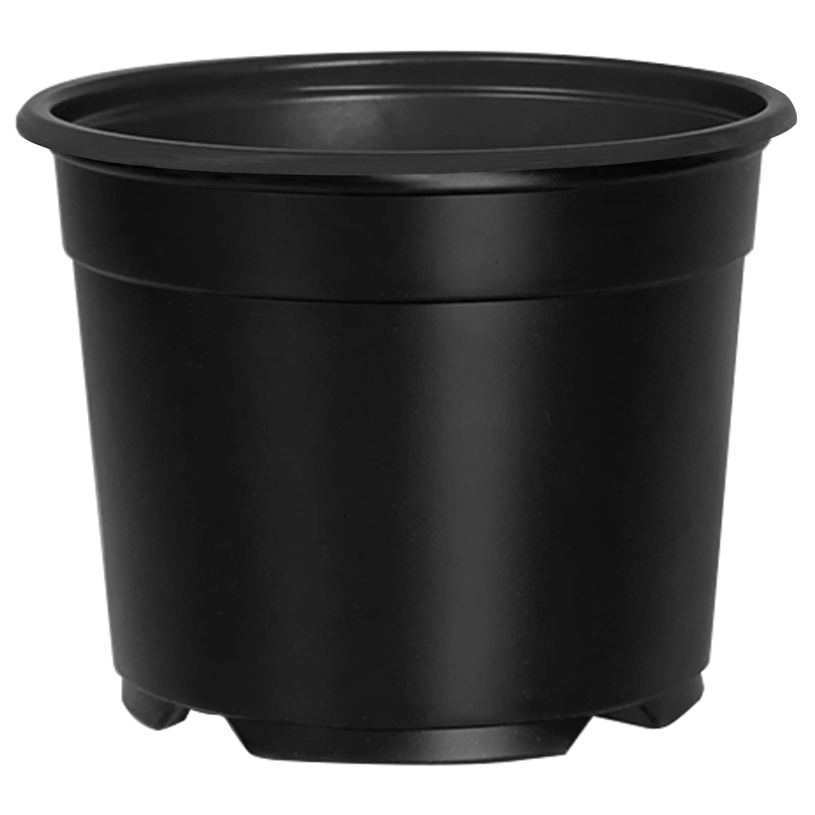 Okrugla saksija za cveće 200 pcs Crna Ø 10 x 8 cm Plastika